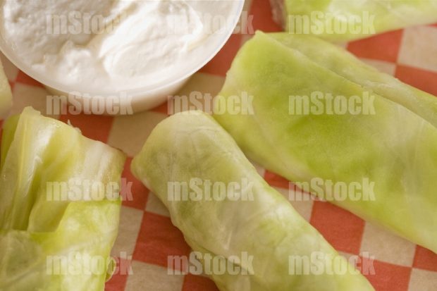 Rollitos de carne con Hojas de Repollo