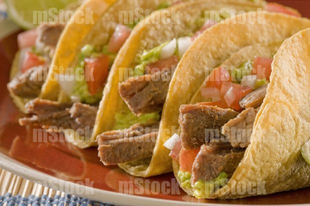 Tacos Fajita de Res en Maíz