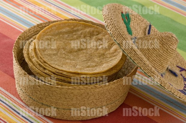 Tortillas de Maíz en tortillero