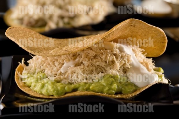 Tostadas de pollo