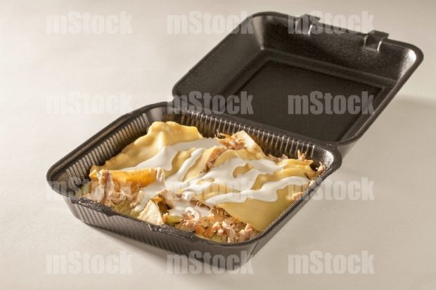 Chilaquiles verdes con pollo para llevar