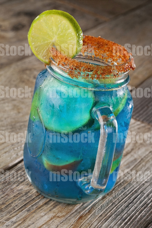 Coctel Azul con Tequila