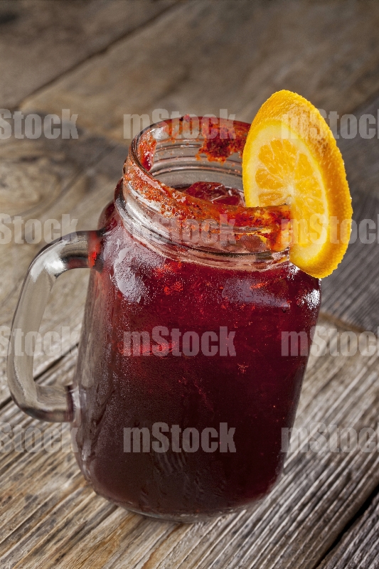Coctel de Jamaica con Mezcal