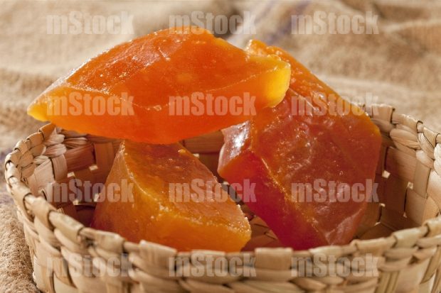 Dulces de Calabaza cristalizada en canasta