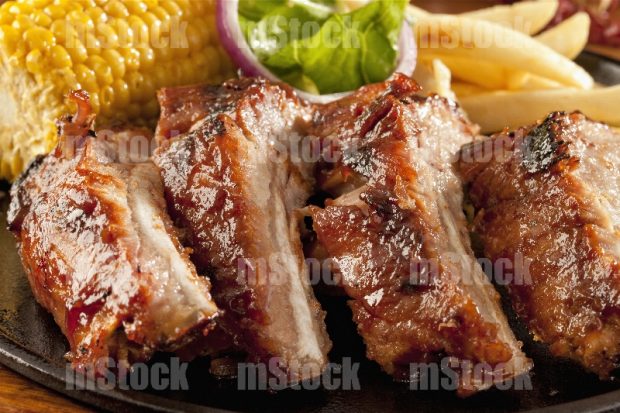 Costillas de cerdo BBQ