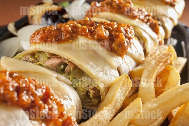 Burritos de Arrachera y queso