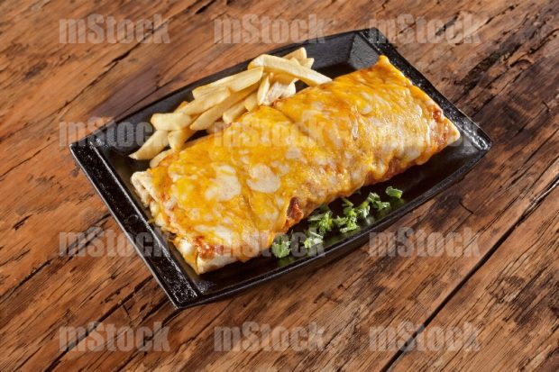 Burrito de Arrachera y Queso