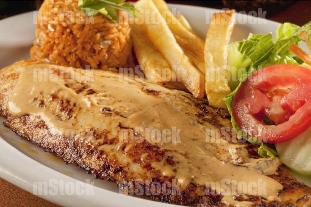 Filete de Pescado frito sin empanizar