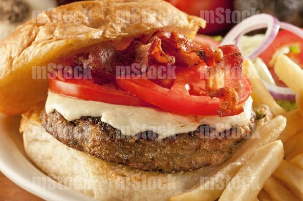 Hamburguesa con Tocino