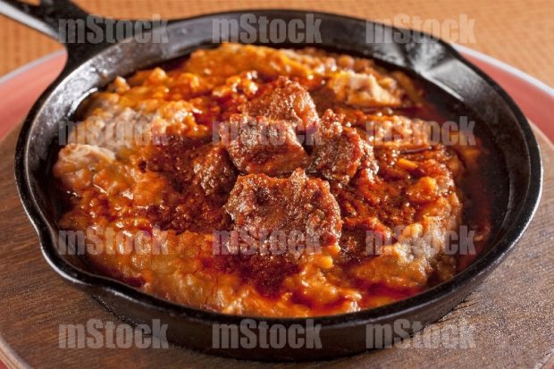 Frijoles con Asado