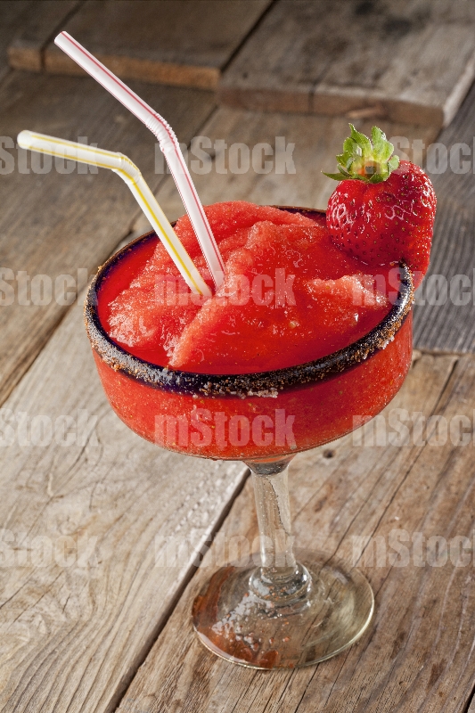 Margarita frappé de fresa