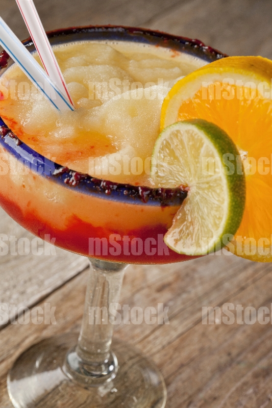 Margarita Frappé de Naranja vertical