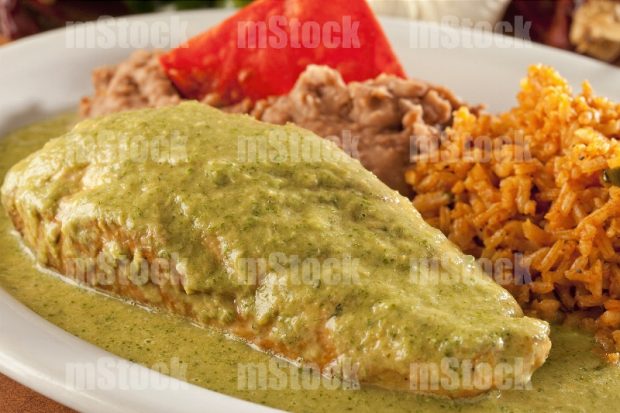 Pechuga de Pollo a la plancha en salsa verde