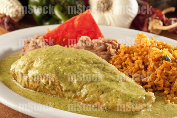 Pechuga de Pollo en salsa verde a la plancha