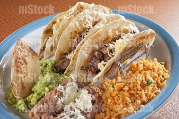 Tacos de Arrachera en harina
