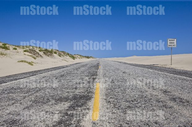 Carretera a la playa al final del camino