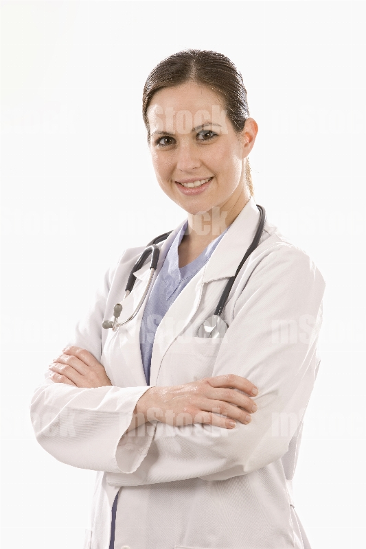Médico de Guardia en bata blanca