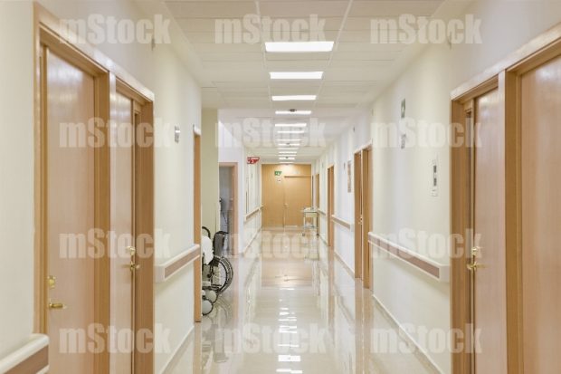 Pasillo de Habitaciones en Hospital