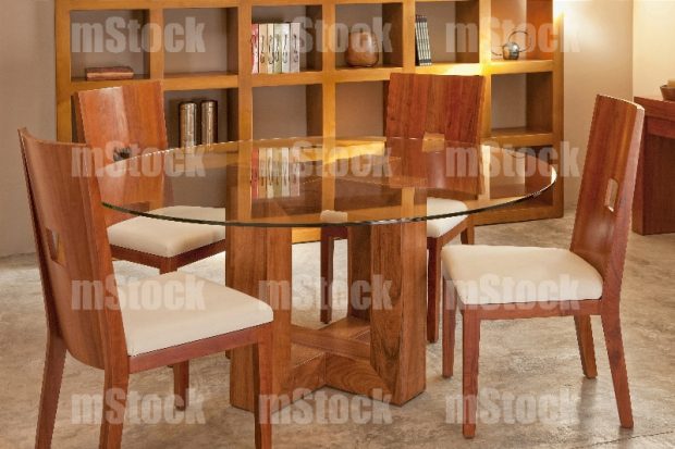 Comedor redondo de vidrio 4 sillas