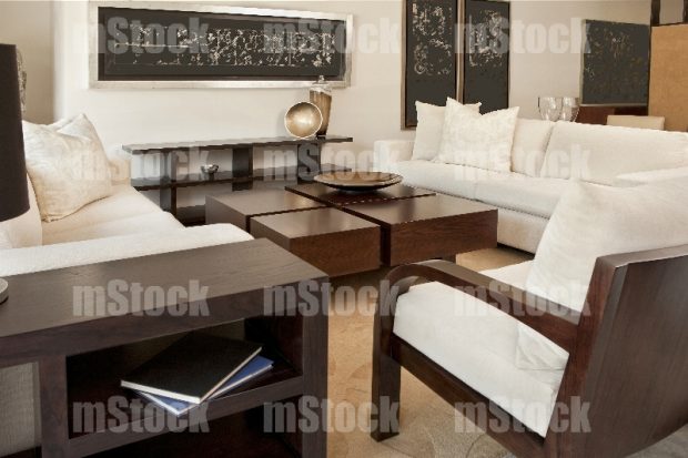 Sala de estar con diseño
