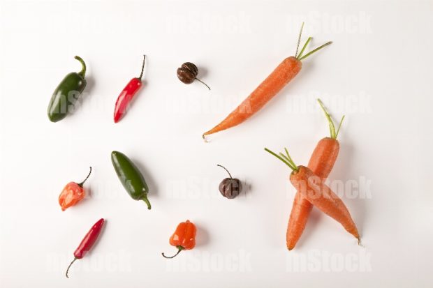 Chiles y Zanahoria
