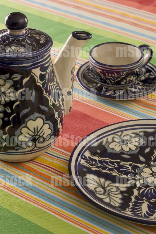 Jarra de café y té de talavera