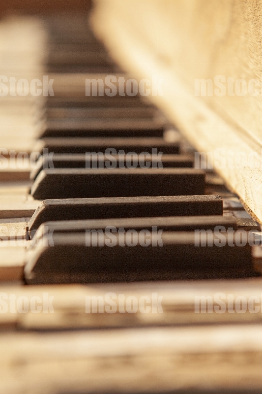 Teclas de piano Vintage