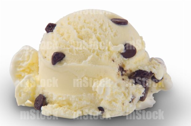Helado de chispas de chocolate