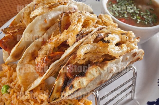 Tacos de costilla a la bbq