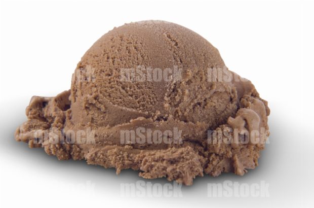 Helado de chocolate