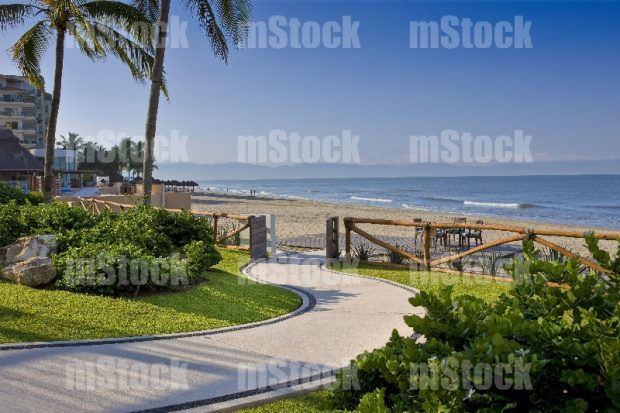 Camino a la playa