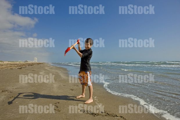 Niño disfrutando sus vacaciones