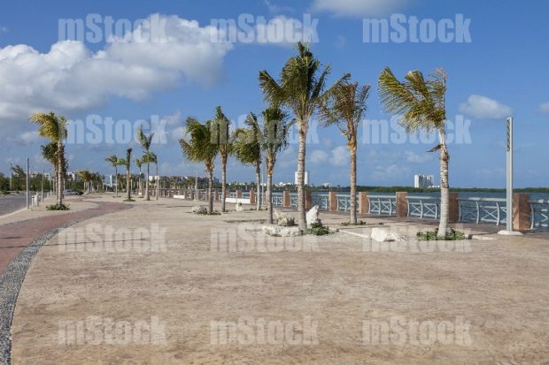 Malecón en Cancún
