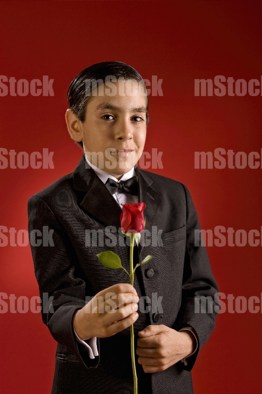 Regalando una flor