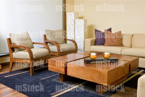 Mesa de centro de madera para sala