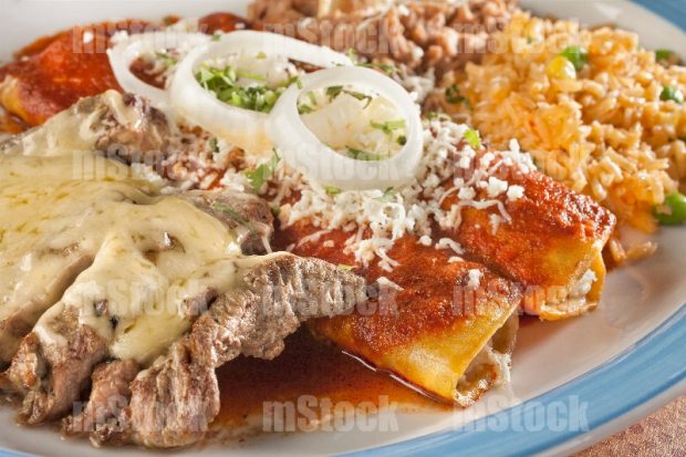 Arrachera Tampiqueña con arroz