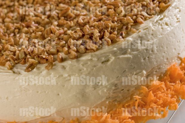Pastel de zanahoria y nuez