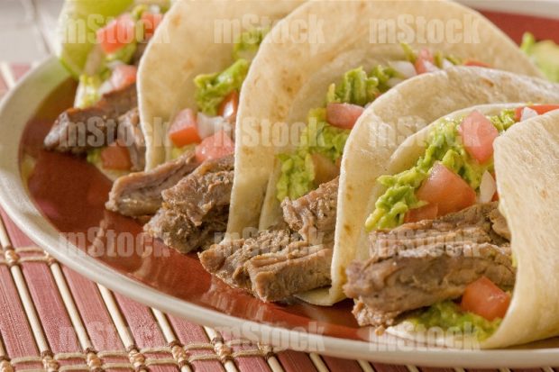 Tacos de Fajita en Harina