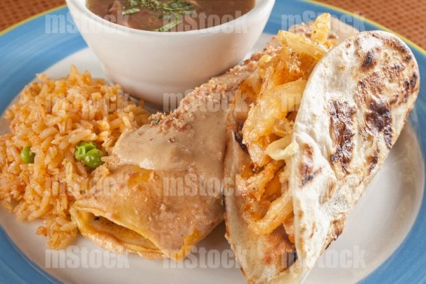 Enchilada y taco