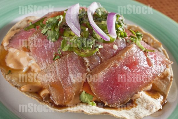 Tostadas de Carpaccio de Atún