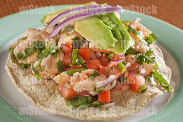 Tostada Ceviche de Pescado