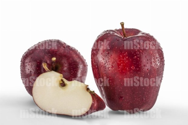 Manzanas Rojas y rebanadas
